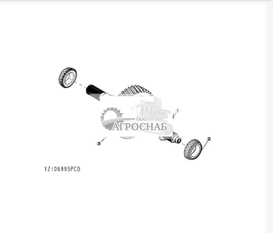 YZ106995 Группа выходного вала 